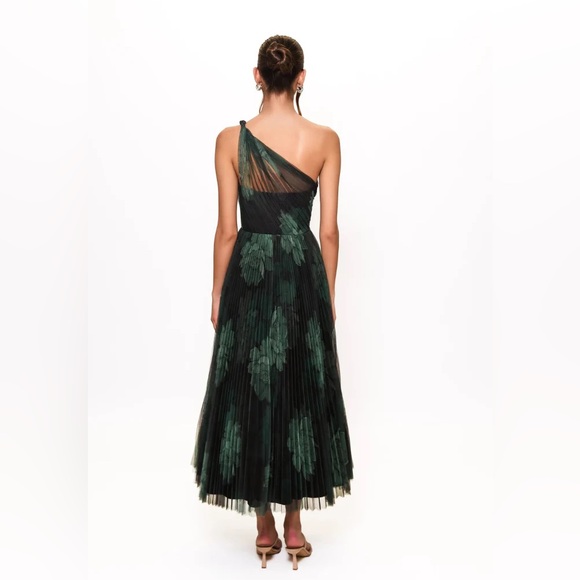 Hutch Philippa One-Shoulder Pleated Tulle Gown - Picture 5 of 5